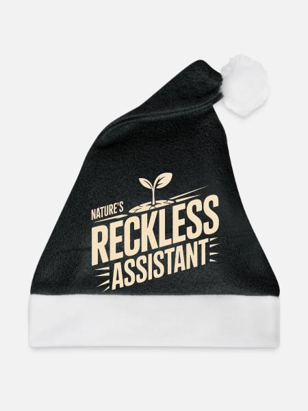Der rücksichtslose Assistent der Natur - Weihnachtsmütze - Schwarz/Weiß