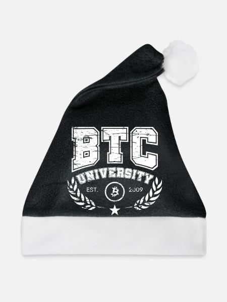Bitcoin Logo University - Weihnachtsmütze - Schwarz/Weiß