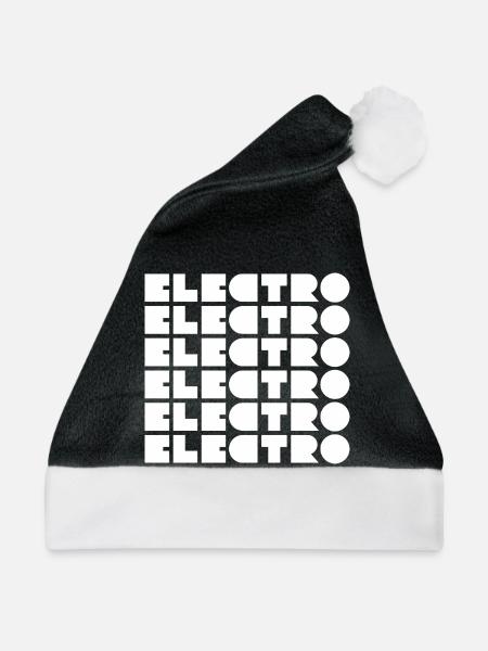 Elektro-Musik - Weihnachtsmütze - Schwarz/Weiß - Vorne