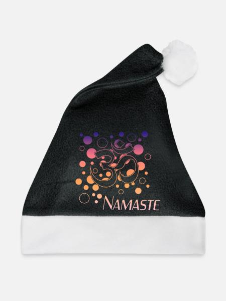 Namaste Om - Weihnachtsmütze - Schwarz/Weiß