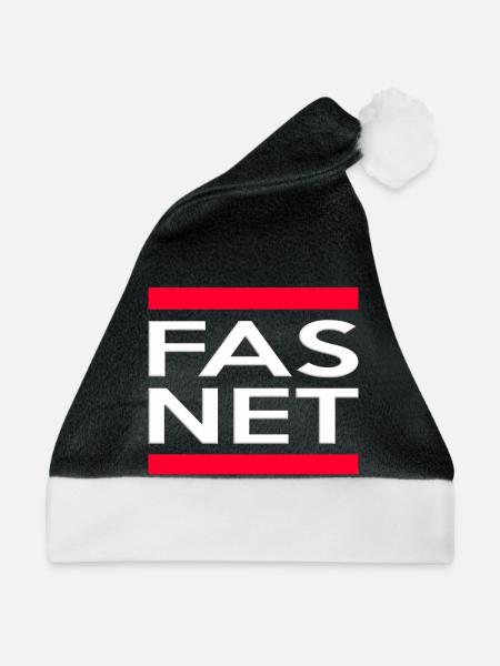 Fasnet - Weihnachtsmütze - Schwarz/Weiß - Vorne