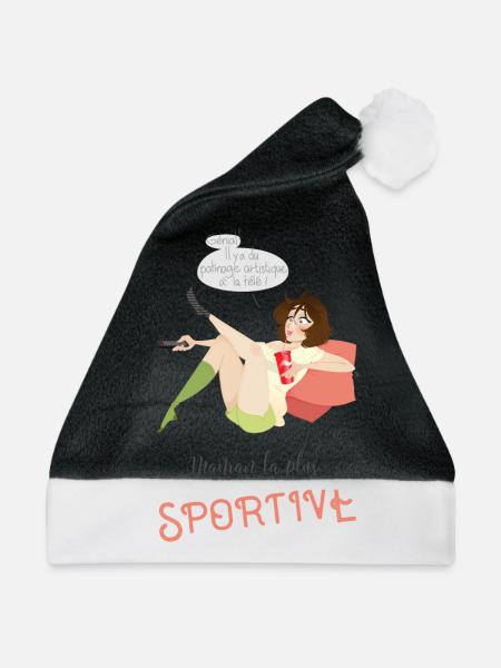 Die sportlichste Mutter - Weihnachtsmütze - Schwarz/Weiß