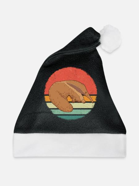 Ameisenbär Tier Ameisenbären - Weihnachtsmütze - Schwarz/Weiß