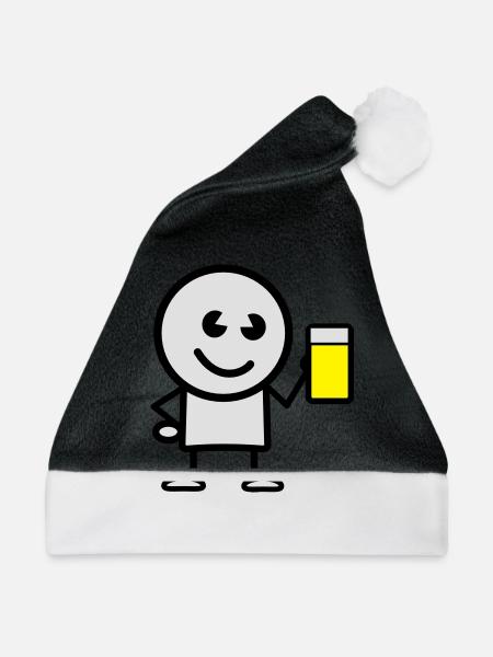 drink - Weihnachtsmütze - Schwarz/Weiß