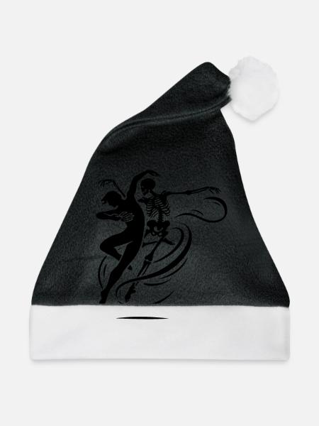 Tanz mit dem Tod - Weihnachtsmütze - Schwarz/Weiß