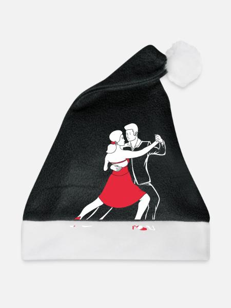 Salsa Tänzer Tänzerin - Weihnachtsmütze - Schwarz/Weiß