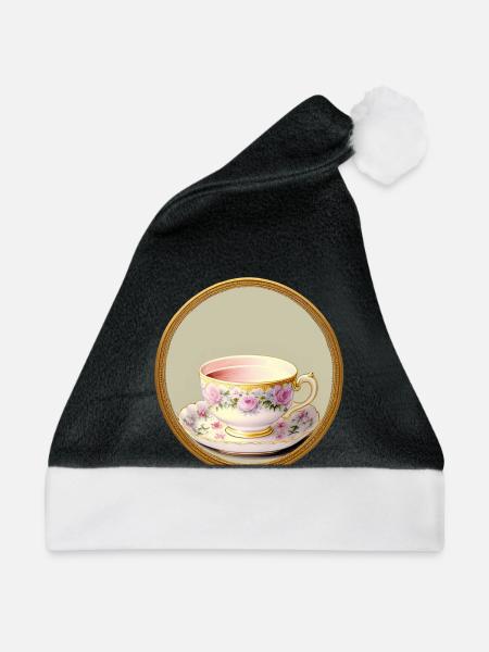 Eine Tasse Tee oder Kaffee? - Weihnachtsmütze - Schwarz/Weiß