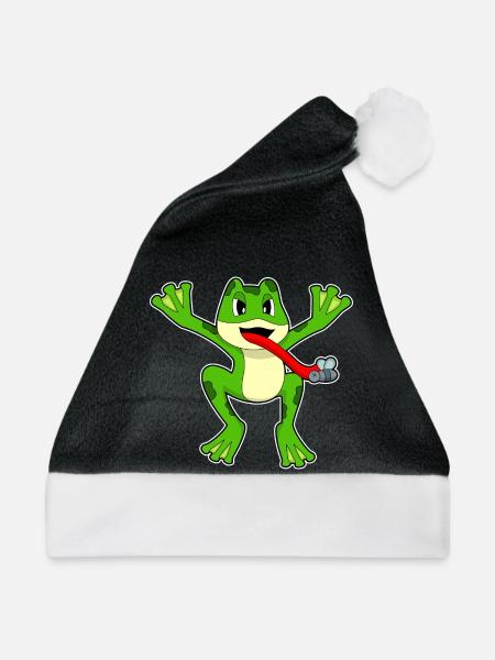 Frosch Fliege - Weihnachtsmütze - Schwarz/Weiß