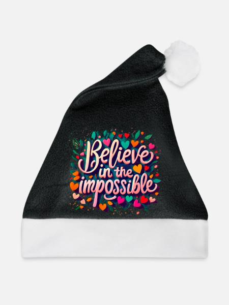 impossible - Weihnachtsmütze - Schwarz/Weiß