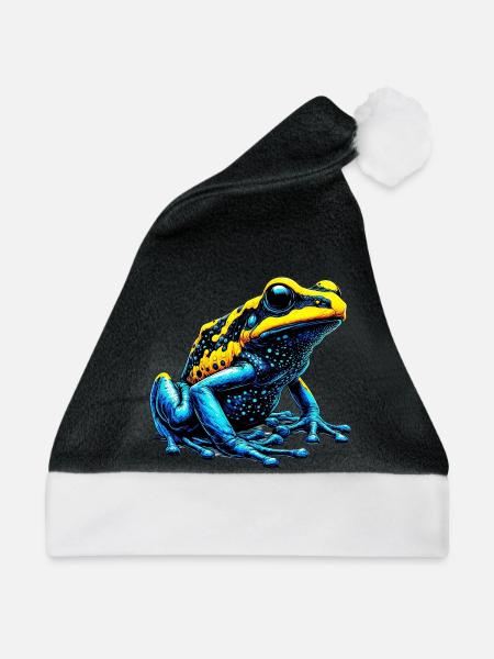 Frosch - Weihnachtsmütze - Schwarz/Weiß