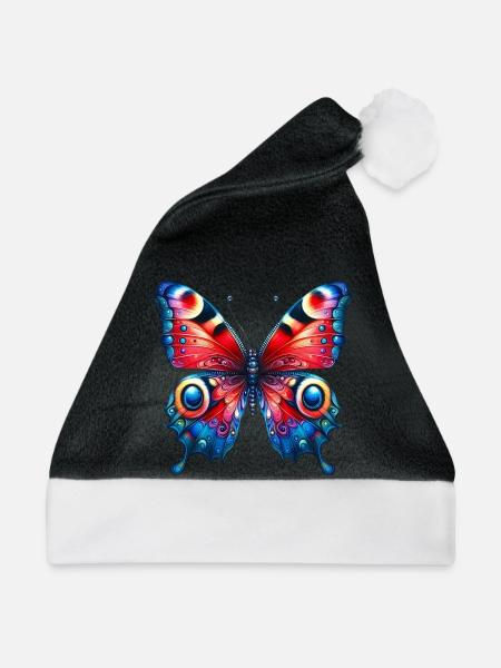 Schmetterling - Weihnachtsmütze - Schwarz/Weiß