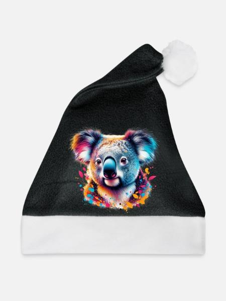 Koala - Weihnachtsmütze - Schwarz/Weiß