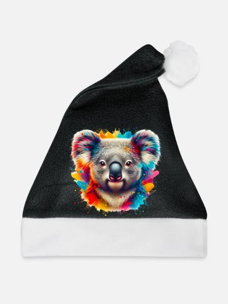 Koala - Weihnachtsmütze - Schwarz/Weiß