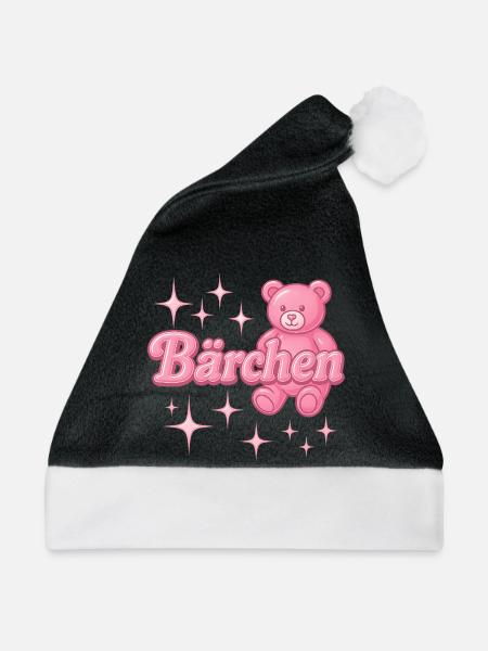 bärchen / y2k spitzname statement design - Weihnachtsmütze - Schwarz/Weiß