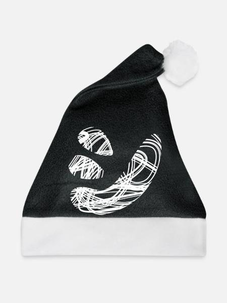 Japanischer Text 'シ' (shi) Muster - Weihnachtsmütze - Schwarz/Weiß