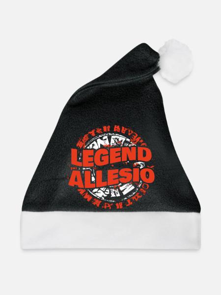 Mann Allesio - Weihnachtsmütze - Schwarz/Weiß