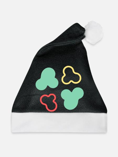 Amöben Zellen Formen Bunt - Weihnachtsmütze - Schwarz/Weiß