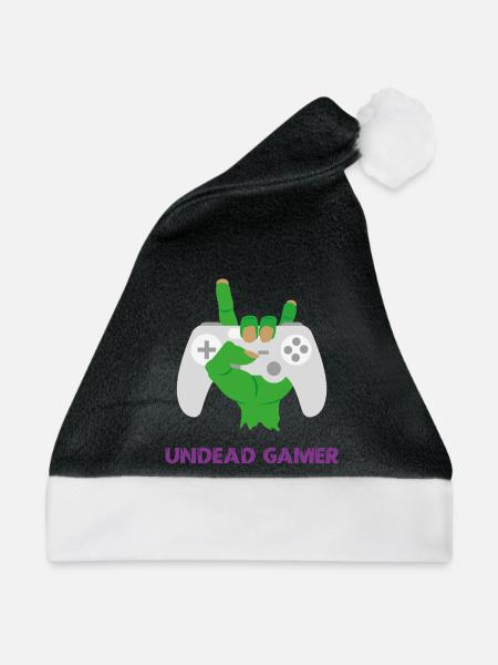 Untoter Gamer-Zombie-Humor - Weihnachtsmütze - Schwarz/Weiß