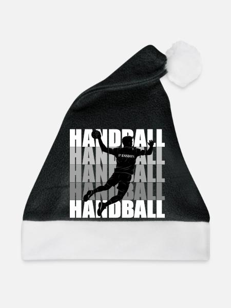 Handball - Weihnachtsmütze - Schwarz/Weiß - Vorne
