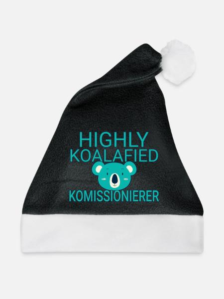 Komissionierer Koalafied - Weihnachtsmütze - Schwarz/Weiß
