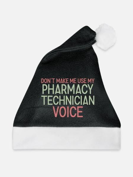 Pharmacy technician Voice - Weihnachtsmütze - Schwarz/Weiß