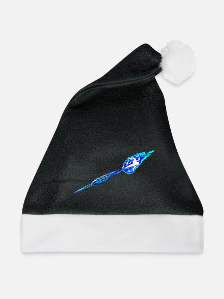 Dartpfeil hellblau - Weihnachtsmütze - Schwarz/Weiß