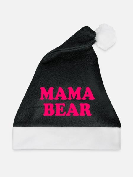 Mama bear - Weihnachtsmütze - Schwarz/Weiß