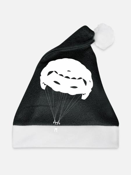 Parasailing Paragliding - Weihnachtsmütze - Schwarz/Weiß