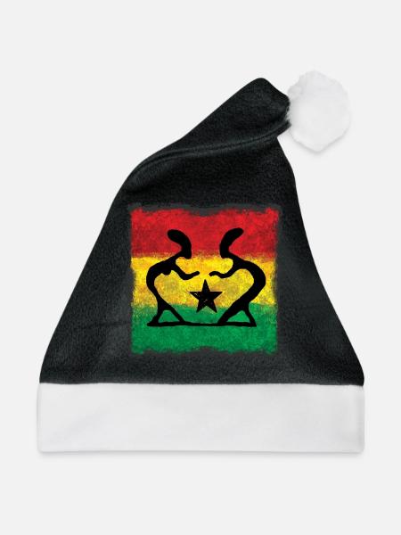 Reggae Tanz - Weihnachtsmütze - Schwarz/Weiß