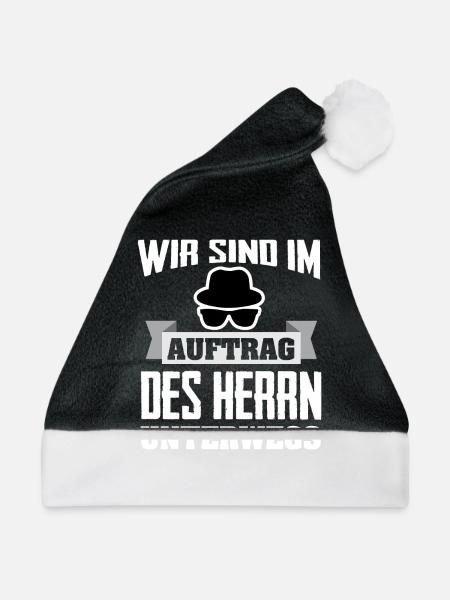 Im Auftrag des Herrn - Weihnachtsmütze - Schwarz/Weiß