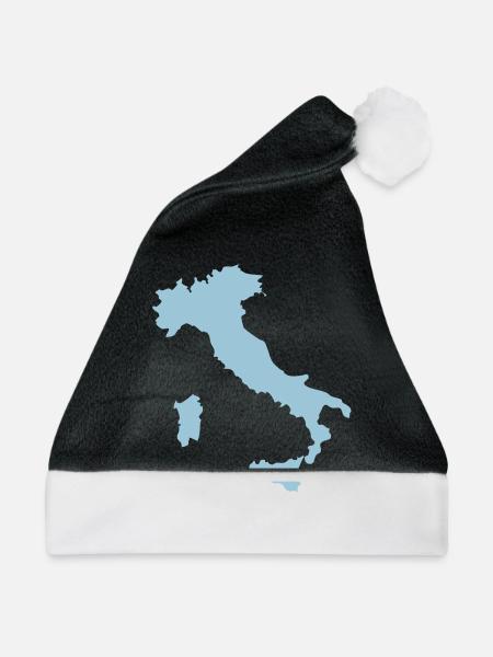 Italien - Weihnachtsmütze - Schwarz/Weiß