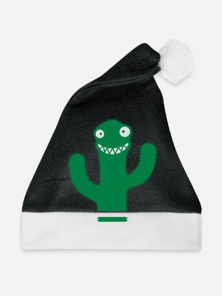 Funny Cactus - Weihnachtsmütze - Schwarz/Weiß