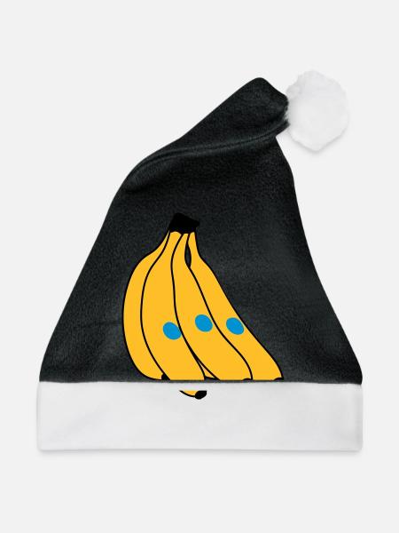 Banana - Weihnachtsmütze - Schwarz/Weiß