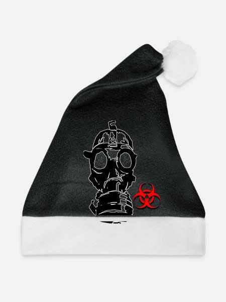 Fuck the virus - Weihnachtsmütze - Schwarz/Weiß