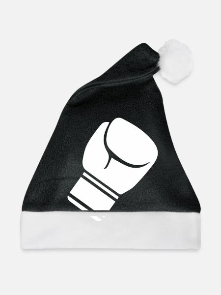 Boxing Fighting Muay Thai - Weihnachtsmütze - Schwarz/Weiß - Vorne