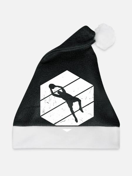 Fußballspielen Torwart Fußball Torhüter - Weihnachtsmütze - Schwarz/Weiß - Vorne