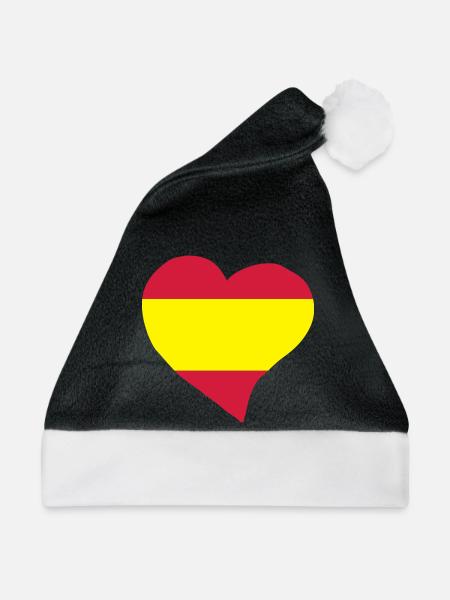 Spanischen Herz - Weihnachtsmütze - Schwarz/Weiß
