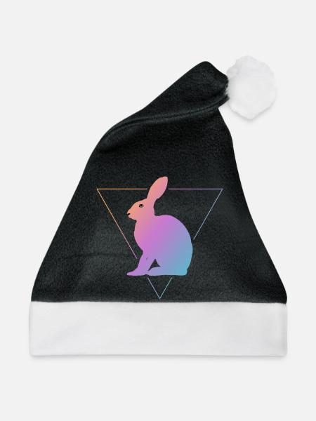 Feldhase Bunt - Weihnachtsmütze - Schwarz/Weiß