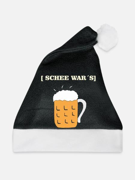 SCHEE WARS BIERKRUG - Weihnachtsmütze - Schwarz/Weiß
