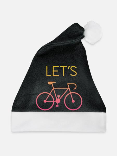 Let's Cycling - Weihnachtsmütze - Schwarz/Weiß