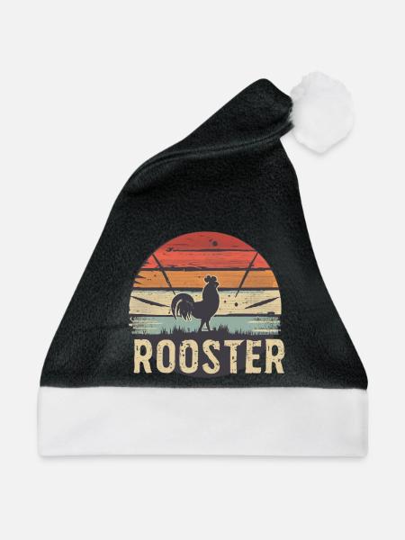 Rooster - Weihnachtsmütze - Schwarz/Weiß