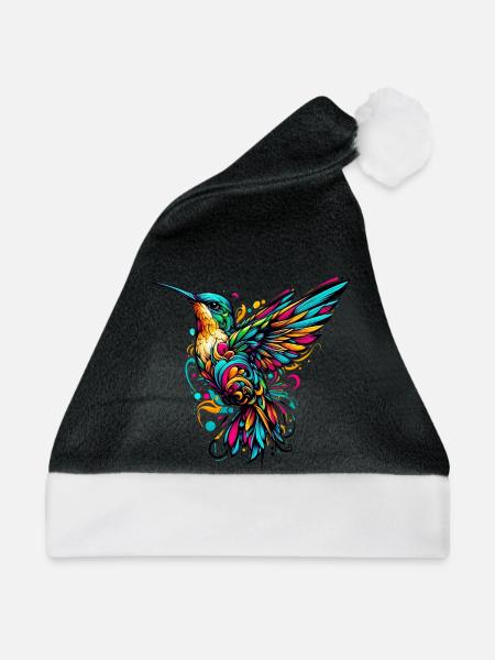 Kolibri - Weihnachtsmütze - Schwarz/Weiß