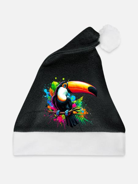 Tukan - Weihnachtsmütze - Schwarz/Weiß