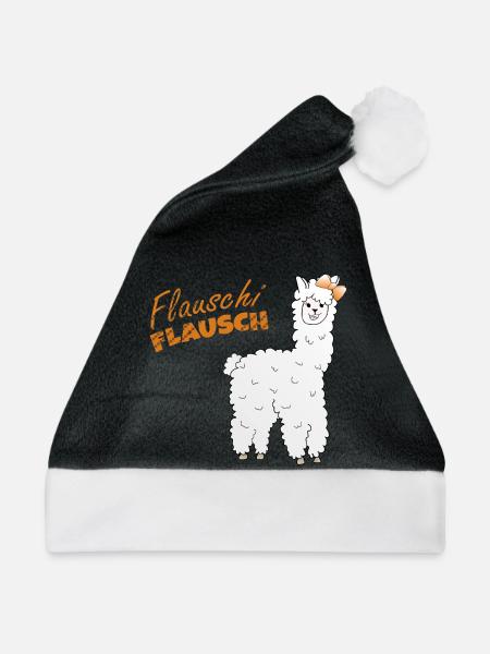 Flauschi-flausch - Weihnachtsmütze - Schwarz/Weiß