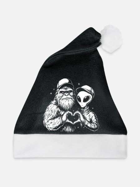 SpaceLove Creative Friends Hybrid - Weihnachtsmütze - Schwarz/Weiß