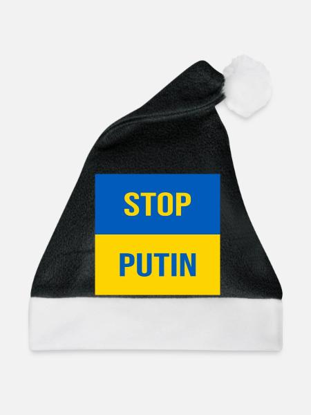 STOP PUTIN - Weihnachtsmütze - Schwarz/Weiß