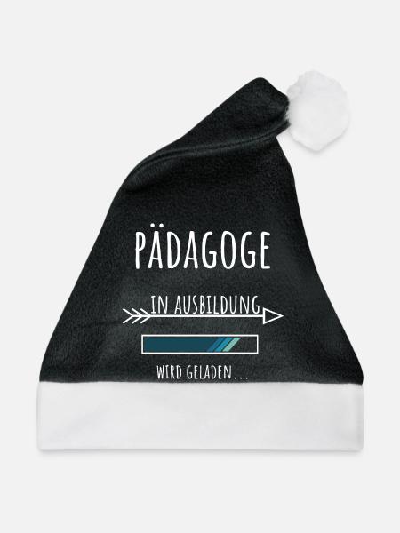 Student Beruf Ausbildung Pädagoge - Weihnachtsmütze - Schwarz/Weiß