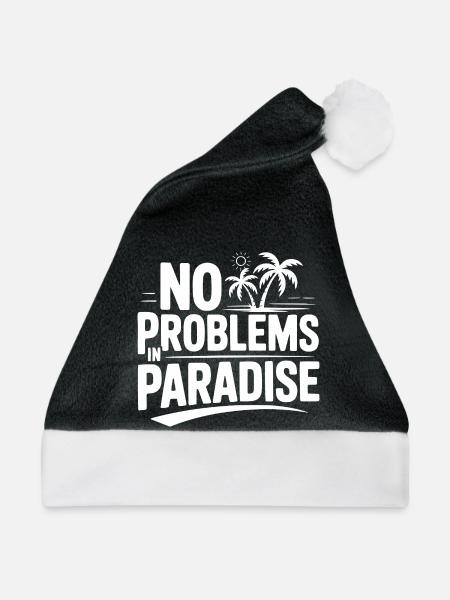 Keine Probleme im Paradies - Weihnachtsmütze - Schwarz/Weiß