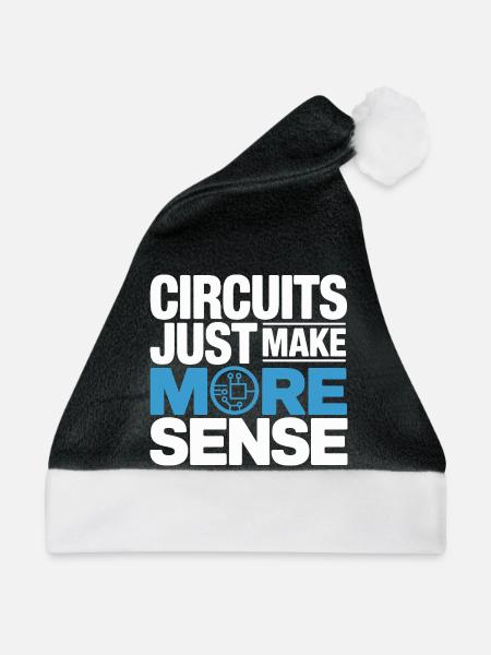 Schaltkreise Machen Technik Sinnvoller - Weihnachtsmütze - Schwarz/Weiß