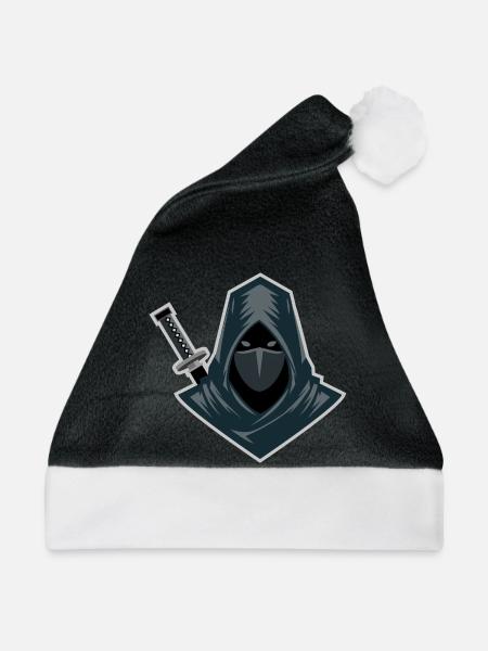 Shinobi-Schattenkrieger-Schleichdesign - Weihnachtsmütze - Schwarz/Weiß